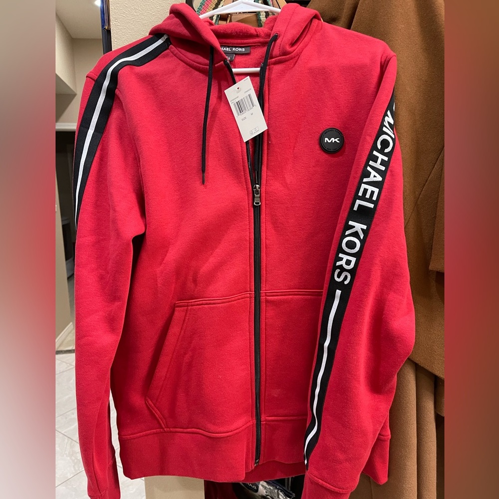 New with tags Michael Kors red hoodie